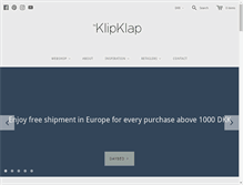 Tablet Screenshot of byklipklap.com